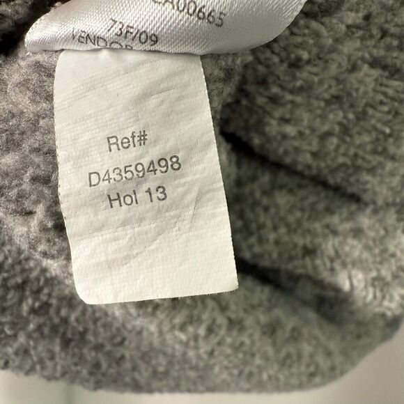 Eddie Bauer Fleece Lined V-Neck Pullover Pockets Marled Grey Mint Womens Medium - Picture 8 of 8